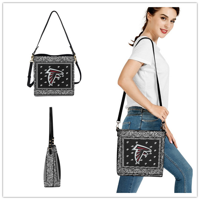 Atlanta Falcons PU Leather Bucket Handbag 001
